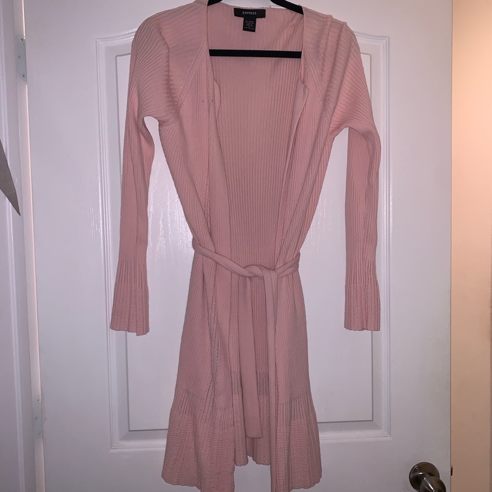 Express baby pink cardigan, L